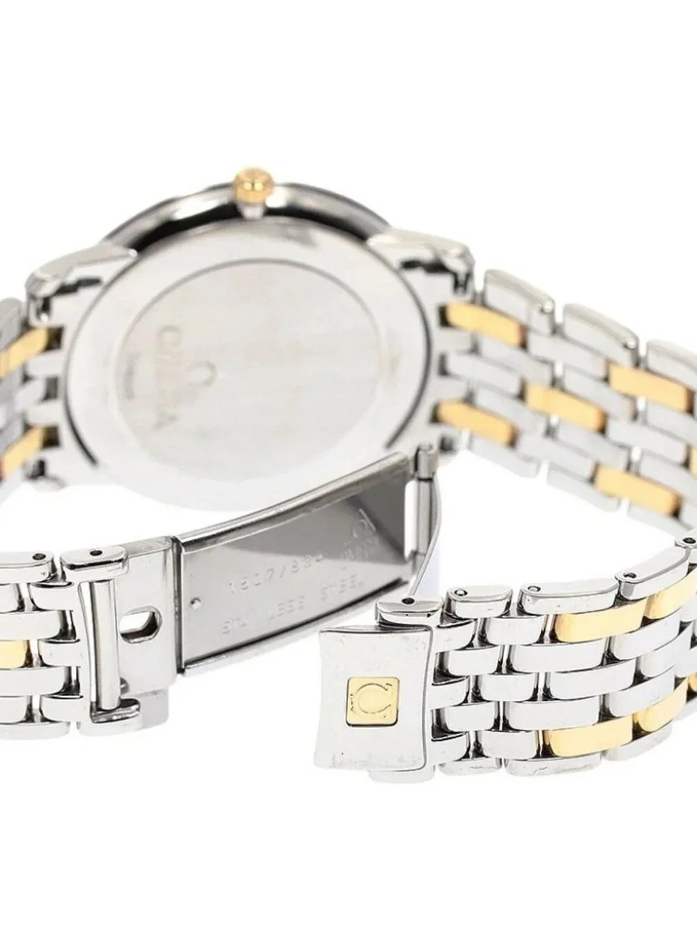OMEGA De Ville Prestige 4310.11 YG bezel date gold Dial Quartz Men's_967177